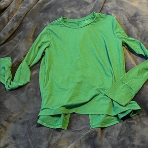 Kids Long Sleeve Tee in Green